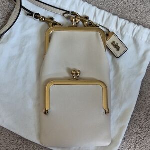 Coach double kisslock mini bag